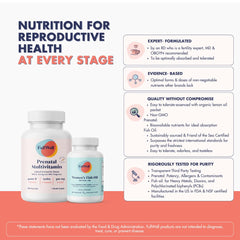 FullWell Prenatal Lemon + DHA omega-3 softgels emphasizing DHA and EPA content.