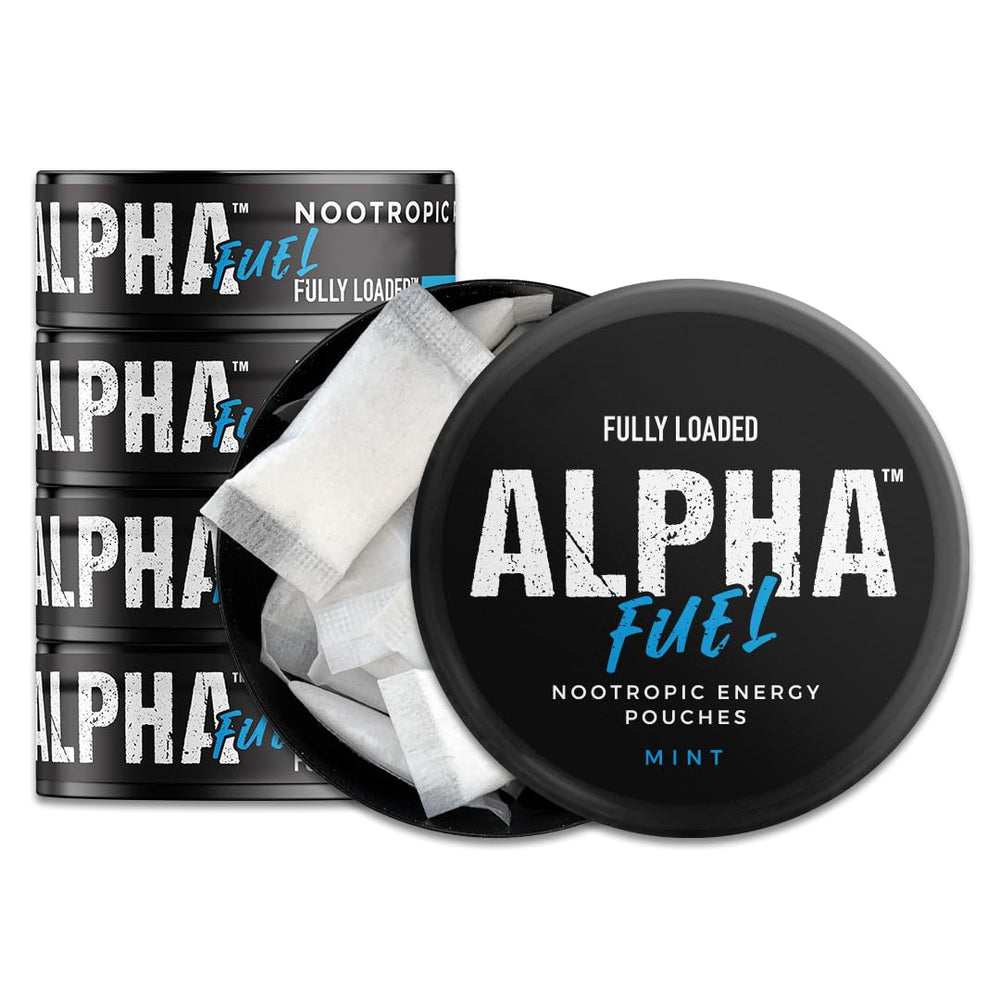 Fully Loaded Alpha Fuel Mint pouch close-up for quick energy boost