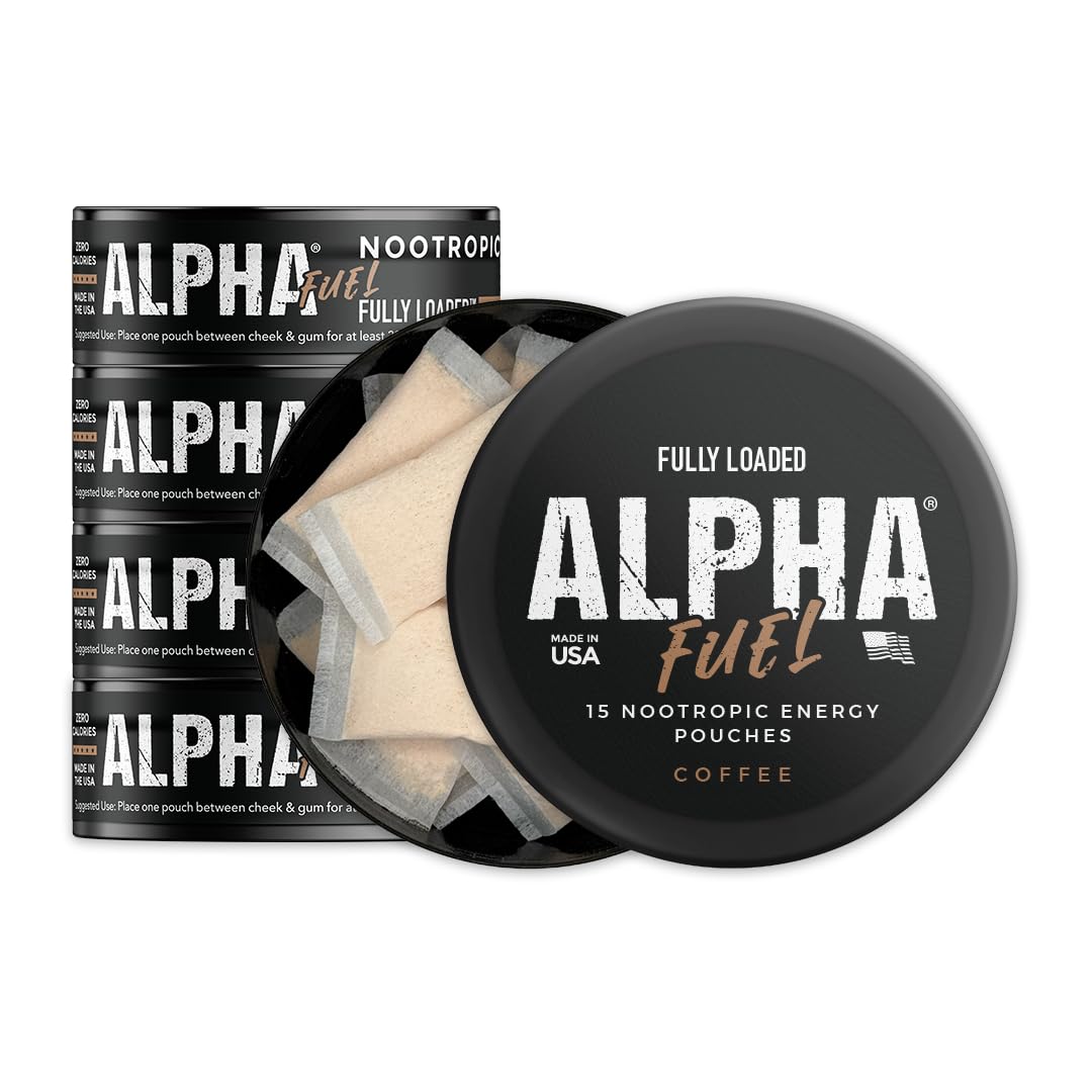 Fully Loaded Alpha Fuel pouch pack-shot ready for discreet energy on the go.