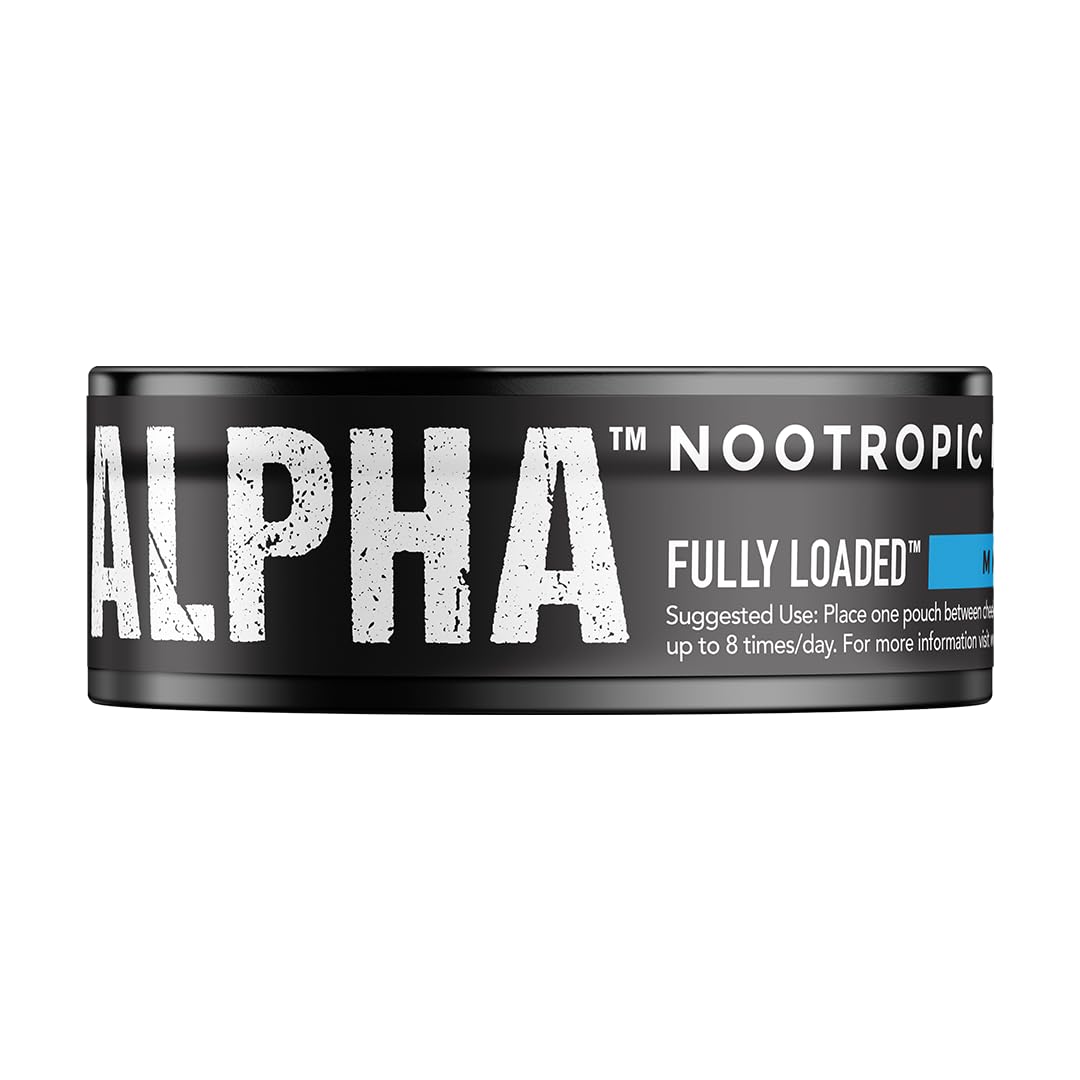 Fully Loaded Bullseye Alpha Nootropic Pouches Mint on-the-go use