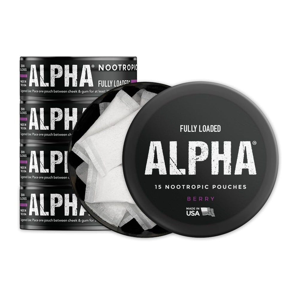 Fully Loaded Bullseye Alpha Pouches Berry can — discreet on the go delivery