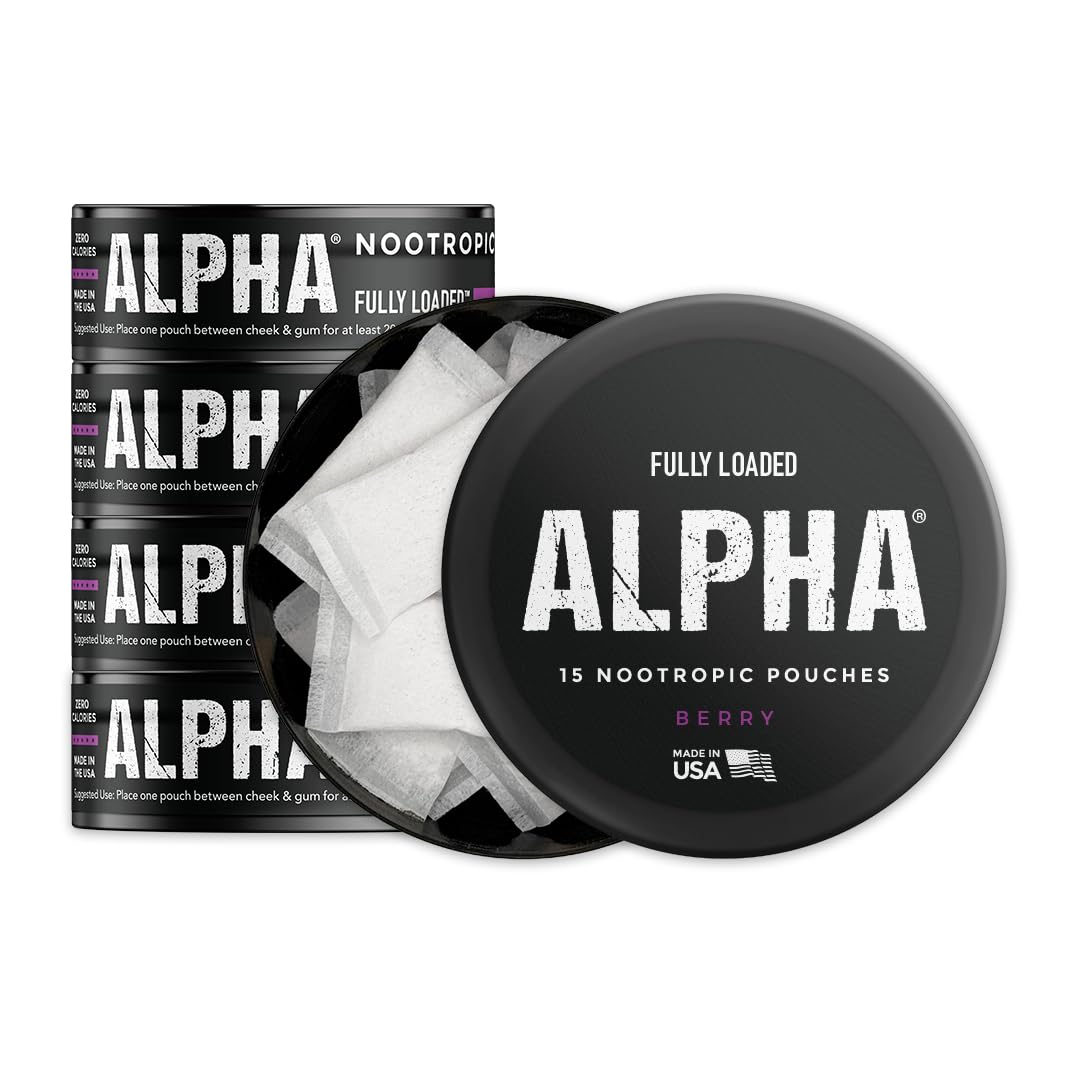Fully Loaded Bullseye Alpha Pouches Berry can — discreet on the go delivery