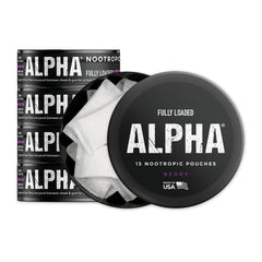 Fully Loaded Bullseye Alpha Pouches Berry can — discreet on the go delivery
