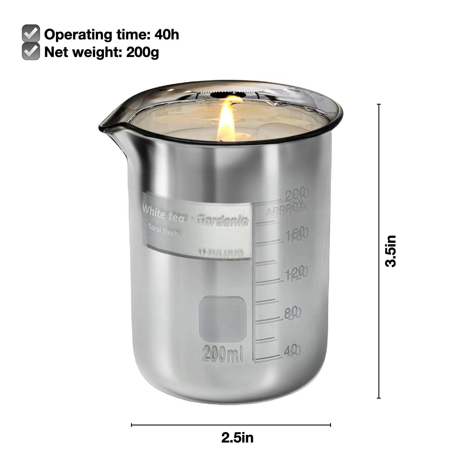 FULUUU Gardenia mood-setting candle ideal for reading or yoga sessions.