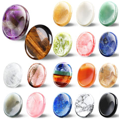 Fumete thumb worry stone in amethyst, a calming chakra crystal for stress relief