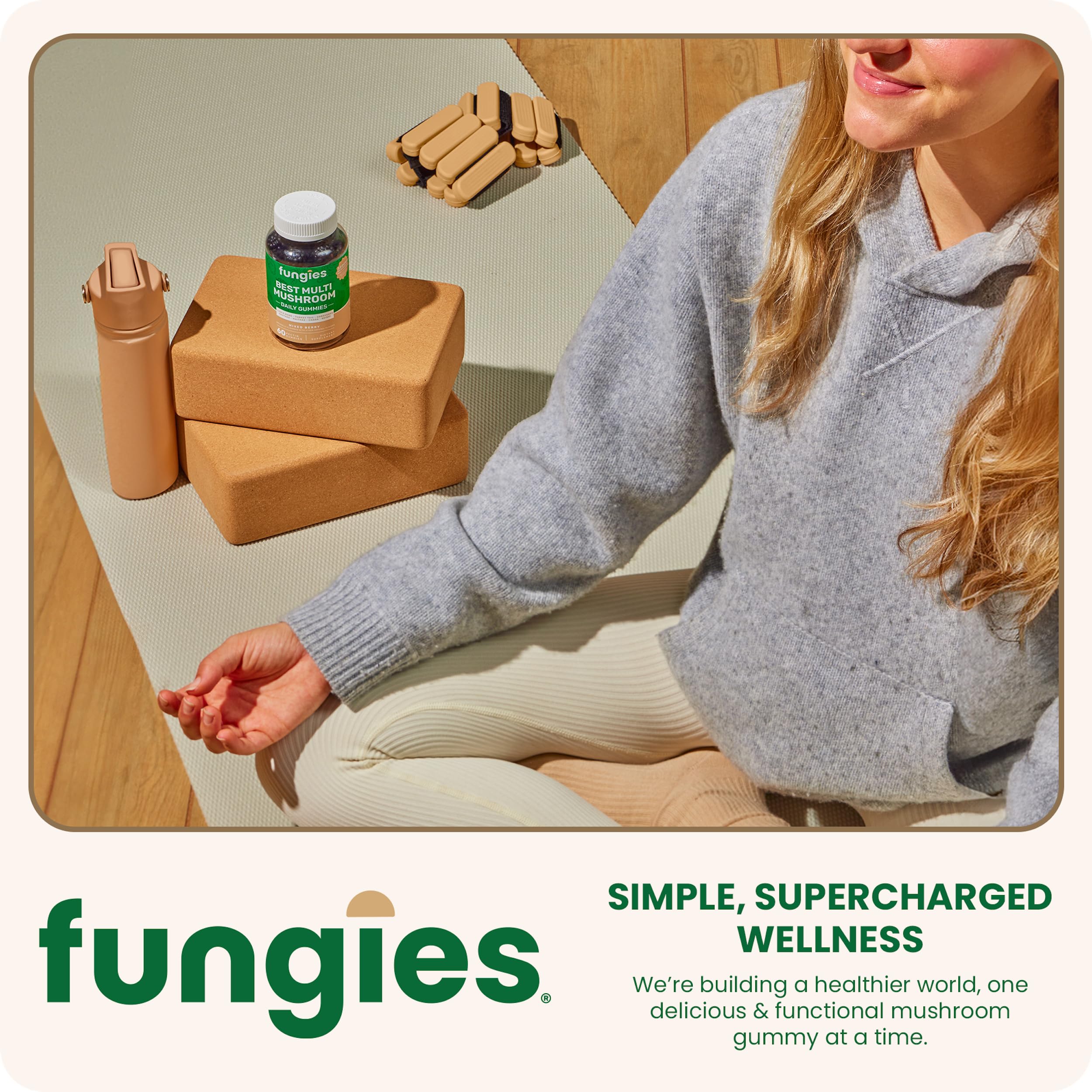 Gluten-free certificate badge on Fungies packaging for dietary compatibility.