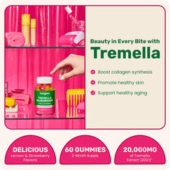 Close-up of Fungies Tremella Gummies showing chewy texture and natural flavors.