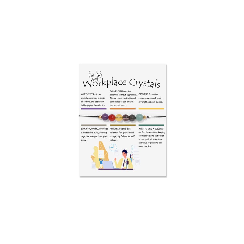 Fuqimanman2020 spiritual crystal bracelet with 7 chakras for balance and style