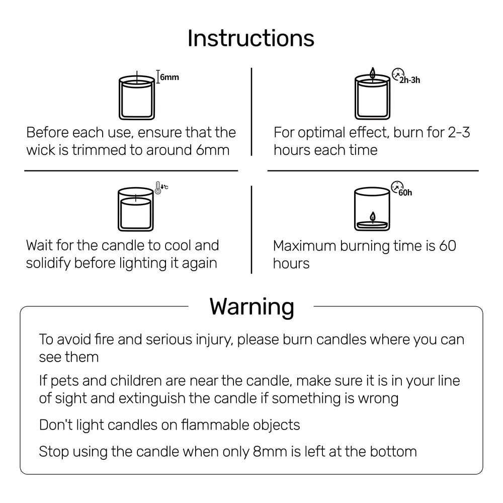 60-hour burn time provides extended fragrance in a compact 7 oz candle