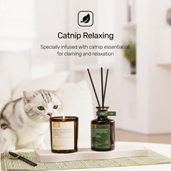 Catnip essential oil note adds calming vibes for people and pets