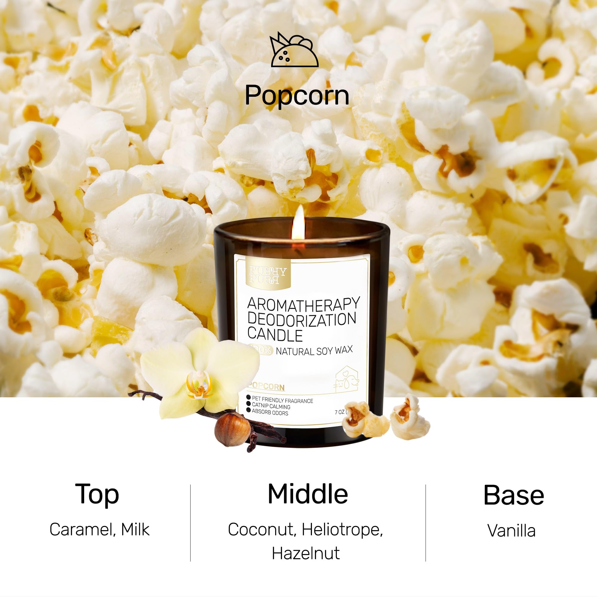 Vanilla popcorn scent diffusion by FURRYPURR enhances cozy living spaces