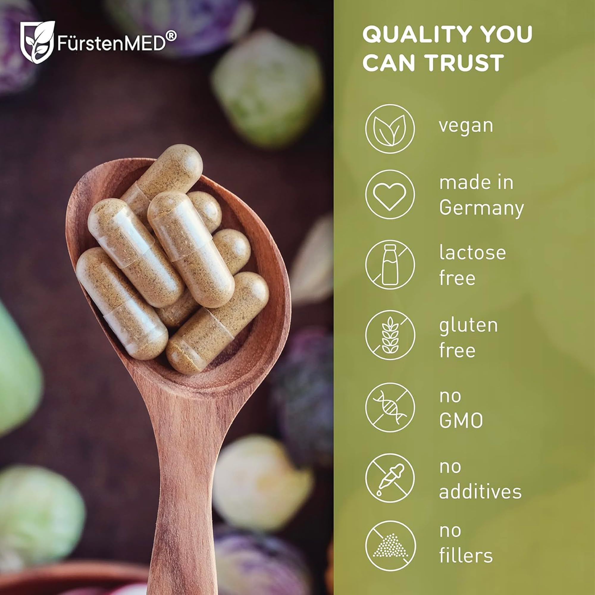 FürstenMED choline capsules part of vegan liver support formula