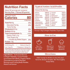 Further Food Chocolate Collagen Powder mug ready for a cocoa-infused beverage