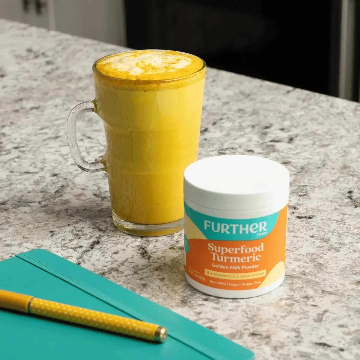 Further Food Turmeric Root Powder with black pepper supports faster absorption.