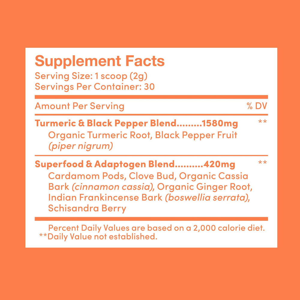 Further Food Turmeric Root Powder adds color and flavor to soups and stews.