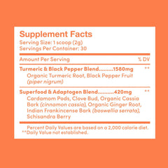 Further Food Turmeric Root Powder adds color and flavor to soups and stews.