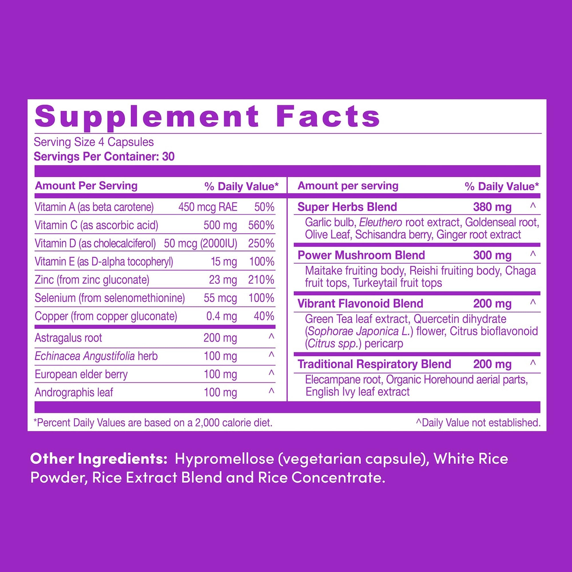 Capsules closeup of Further Food Ultimate Immune Support
