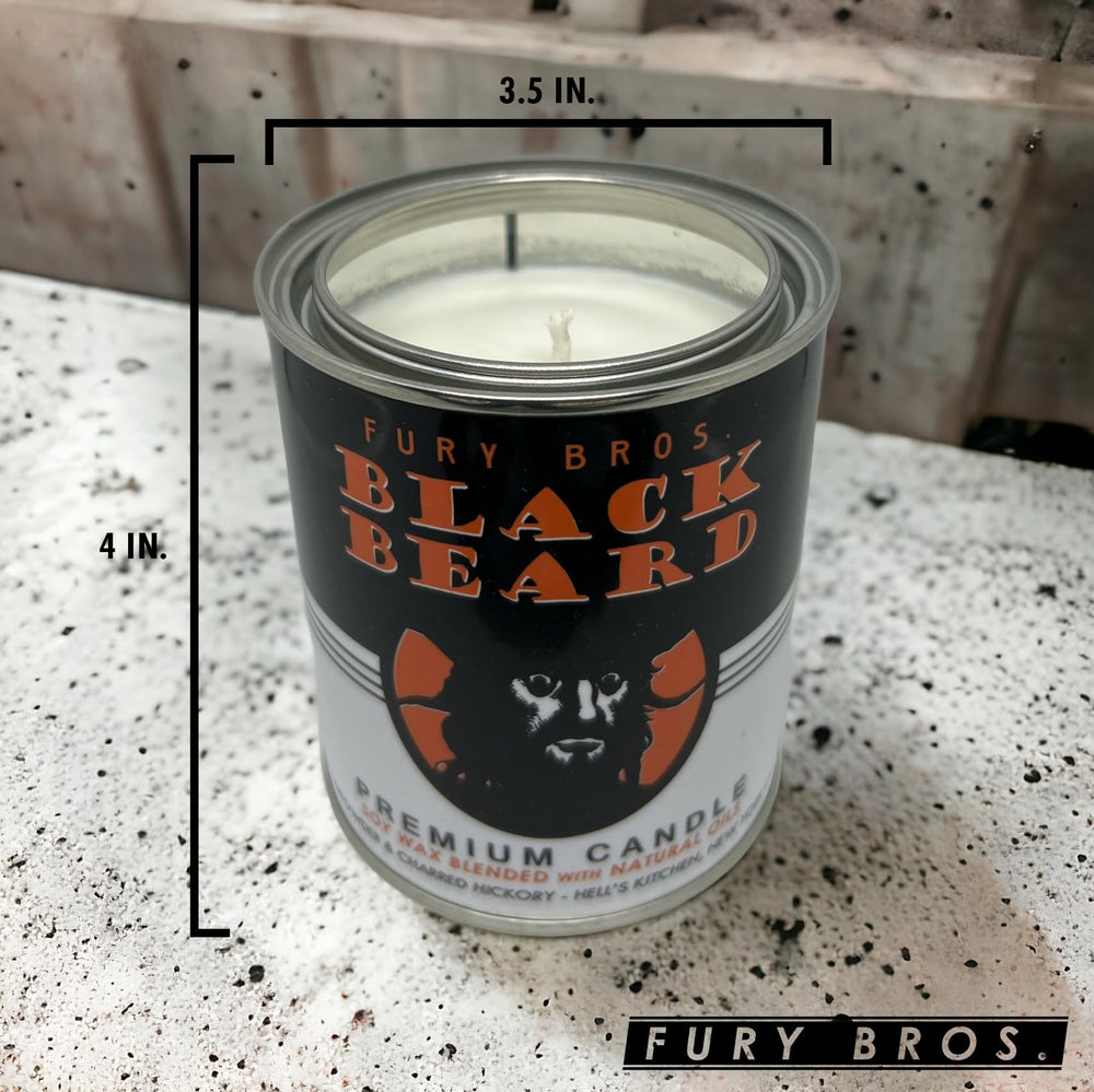 FURY BROS. Hand-poured USA candle with reliable burn and craft.