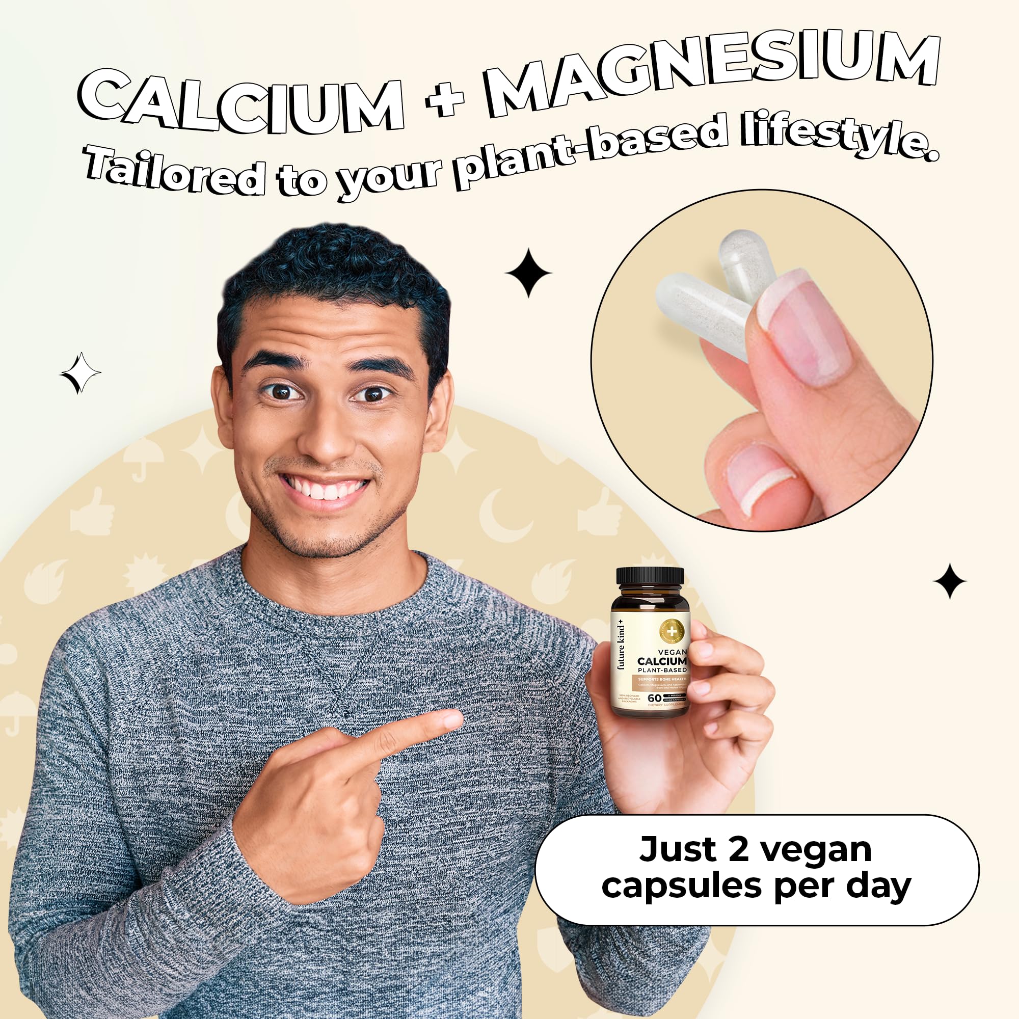 Future Kind calcium ingredients from red algae highlight sustainable, clean sourcing.