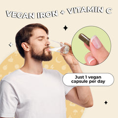 Future Kind iron with real fruit Vitamin C image emphasizes absorption and natural sources.