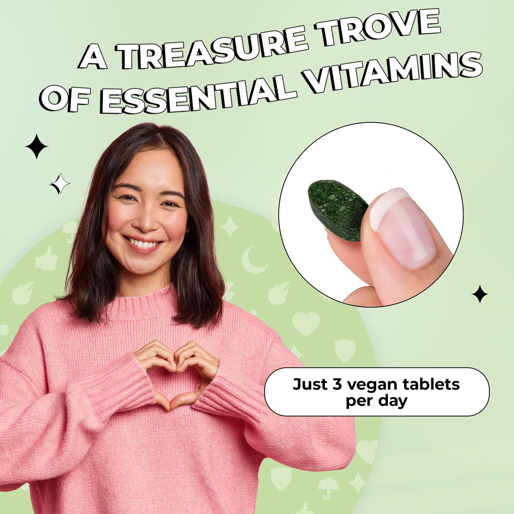 Future Kind Vegan Multivitamins Complete label closeup confirms vegan ingredients.