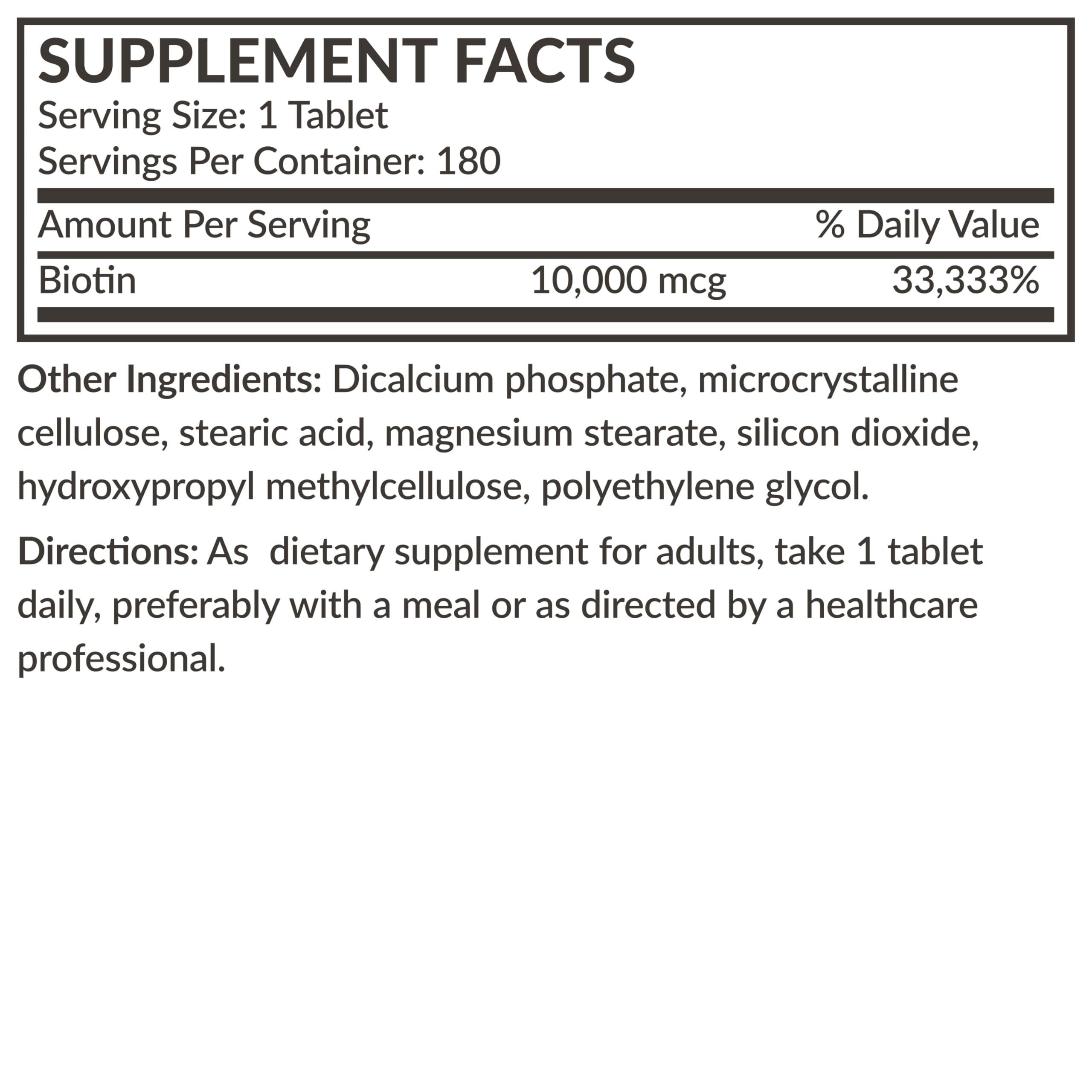 Serving size graphic on label communicates easy daily use.