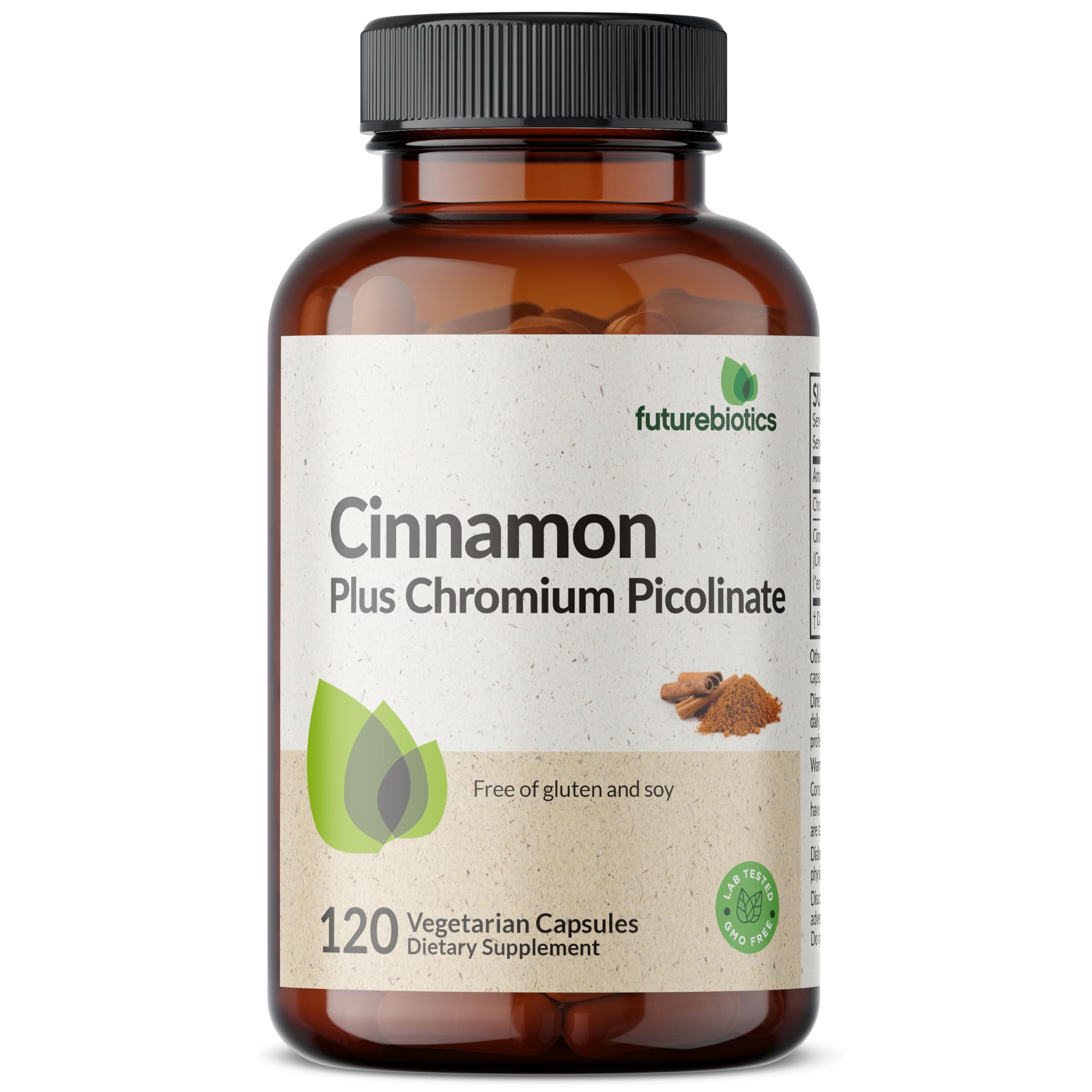 Quality seal for Futurebiotics Cinnamon Plus Chromium, produced in a cGMP facility.