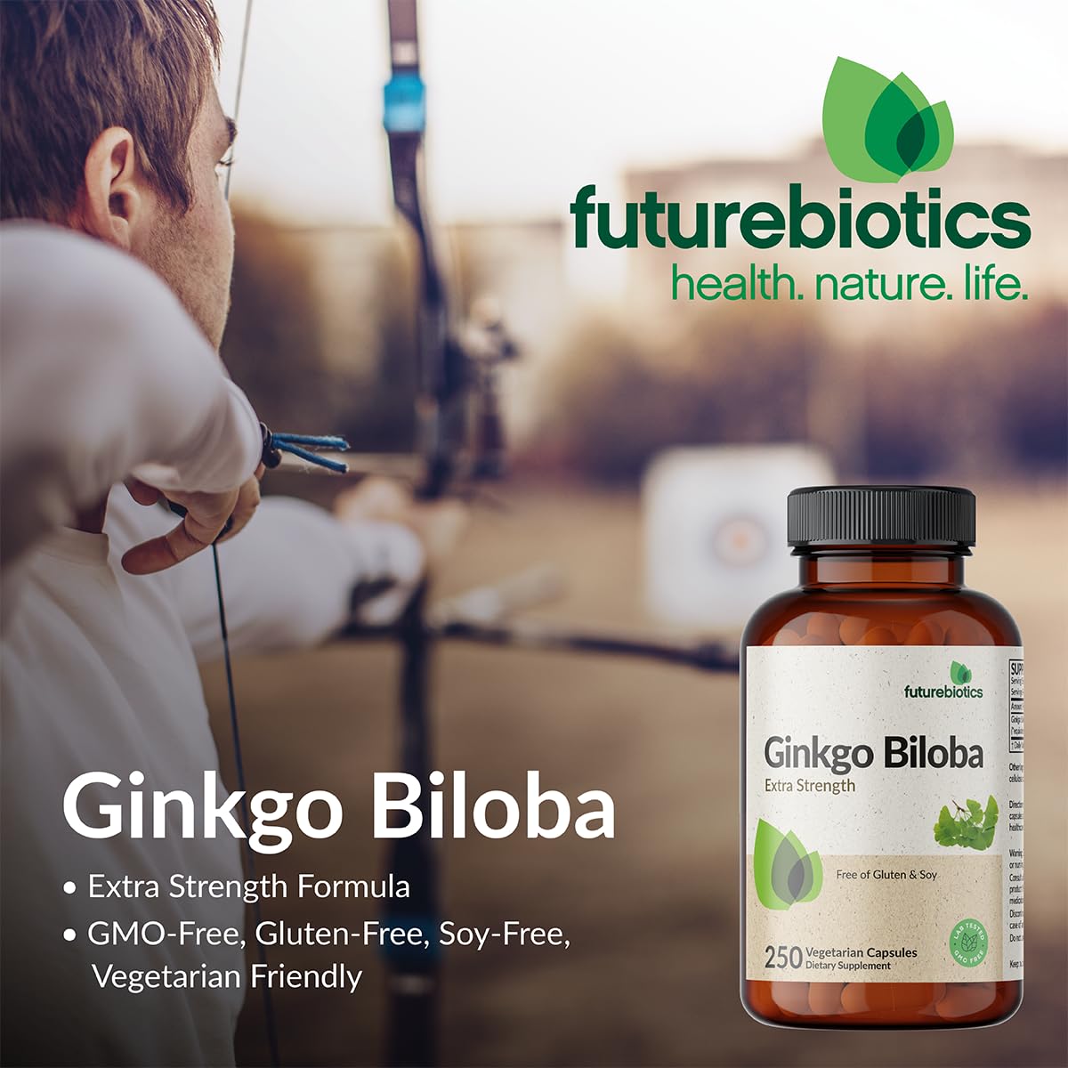 Futurebiotics Ginkgo gluten free and soy free labeling for allergen safety