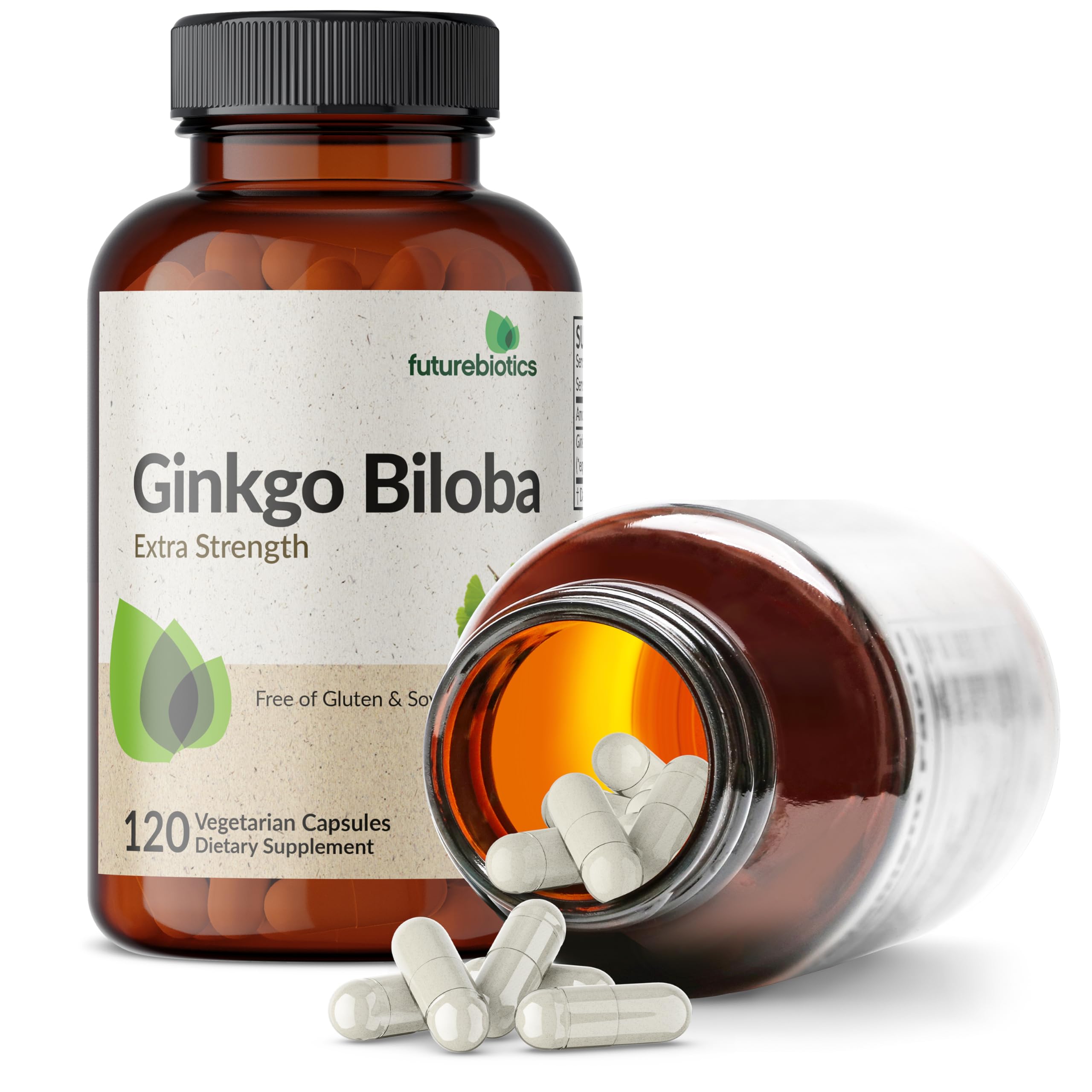 Futurebiotics Ginkgo vegan formula capsule representing plant based supplement