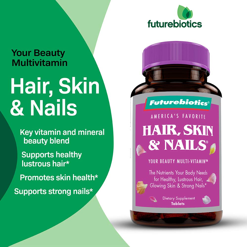 Futurebiotics Beauty Multivitamin label detail emphasizes high-quality ingredients.
