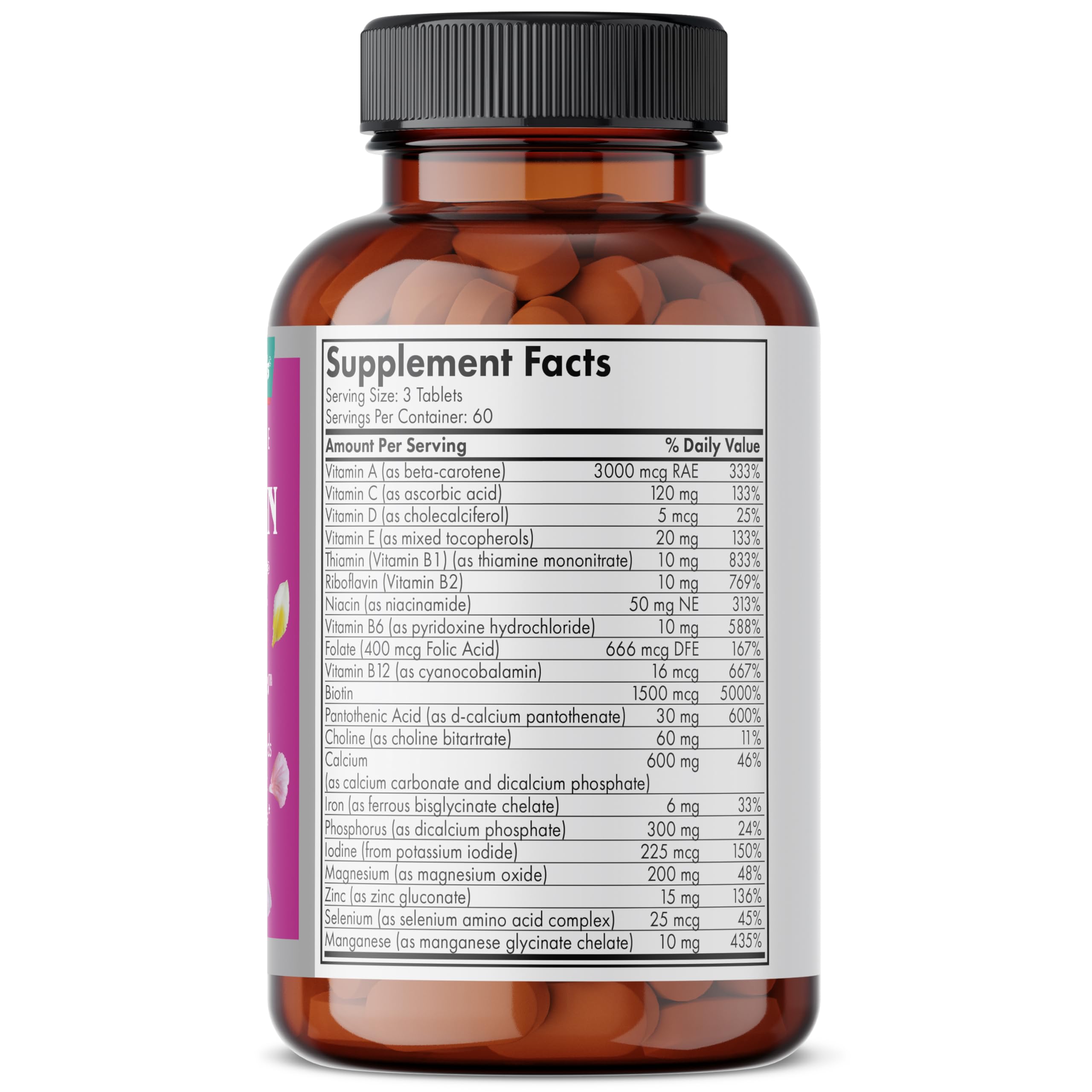 Futurebiotics tablets closeup highlights convenient capsules for hair and nail care.