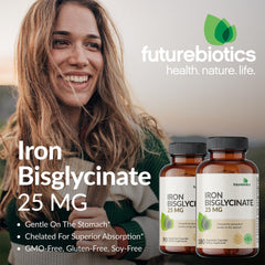 Futurebiotics Iron Bisglycinate non GMO label signaling purity