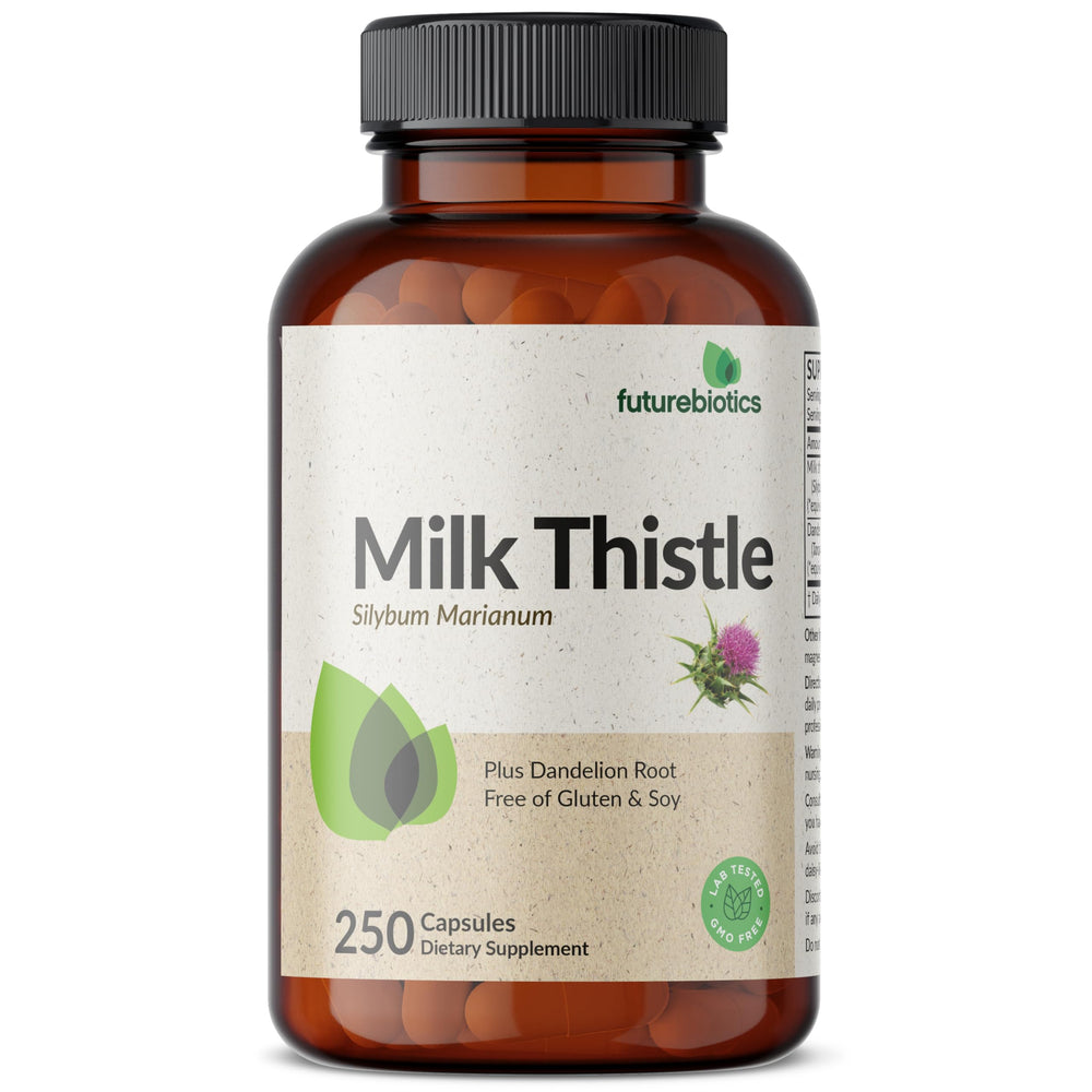 Futurebiotics Liver Health Support capsules illustrating high-potency herbal blend.