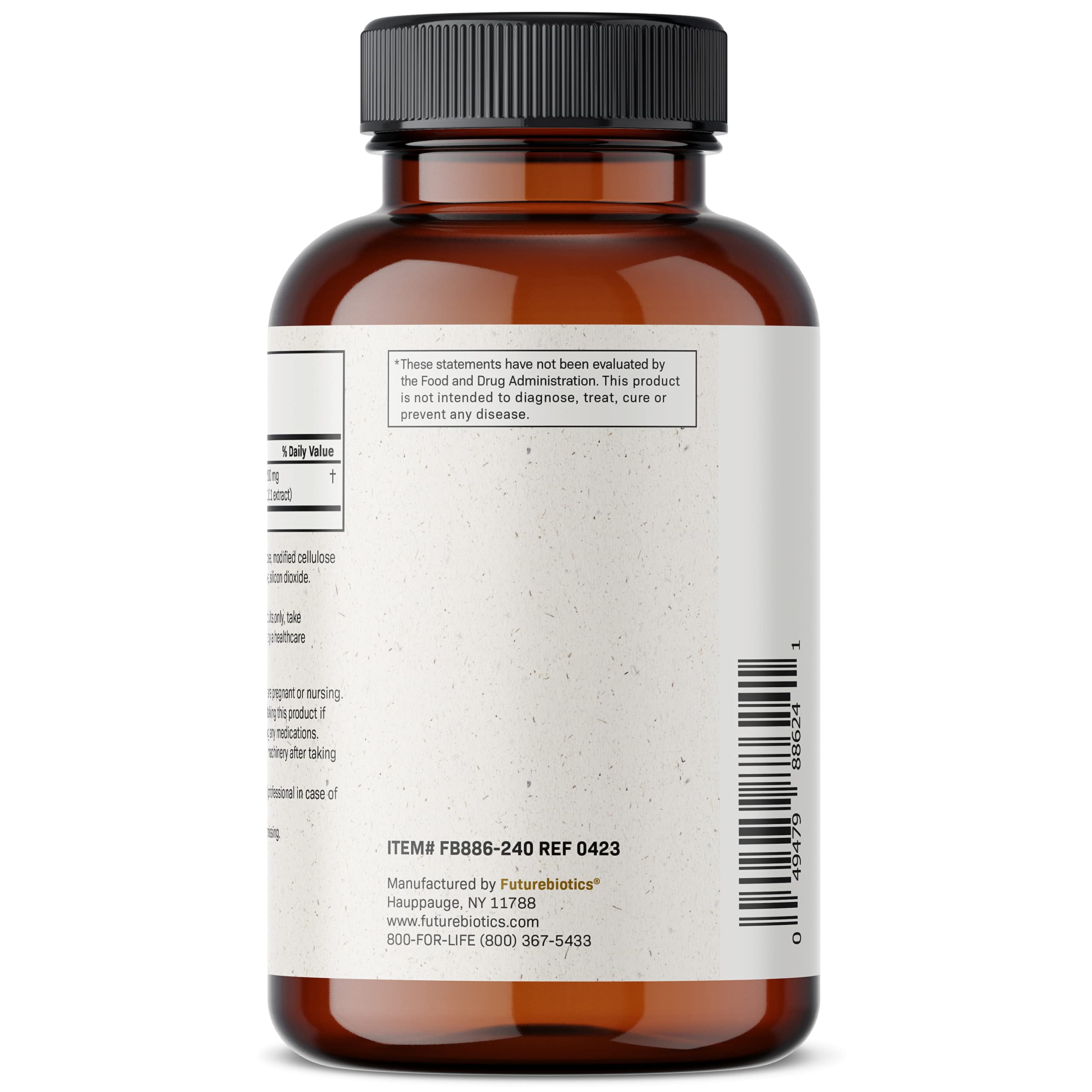 Ingredients panel from the bottle emphasizes purity and global sourcing