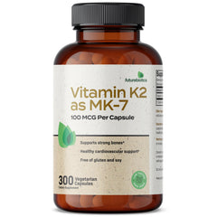 Futurebiotics Vitamin K2 MK-7 packaging shot highlighting cGMP quality