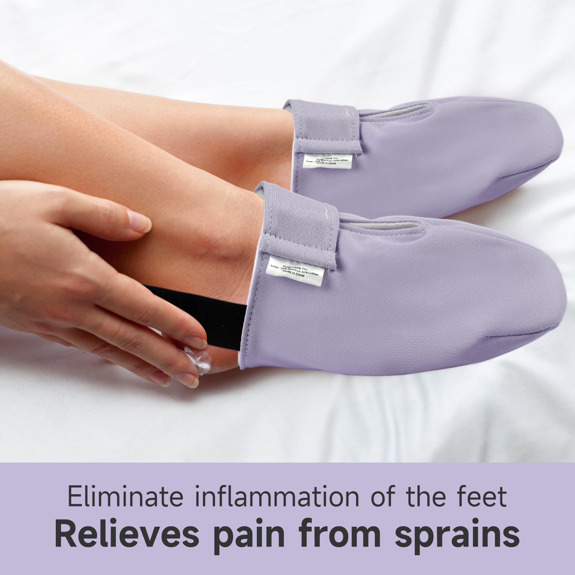 Fuz Bigaza 3D ergonomic design foot wrap promotes full oil absorption.
