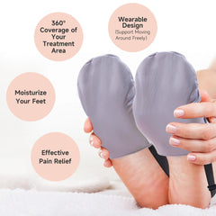 Fuz Bigaza organic cotton flannel closeup for soft, skin-friendly foot contact.