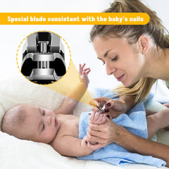 FVION baby nail clippers closeup in stainless steel for clean grooming