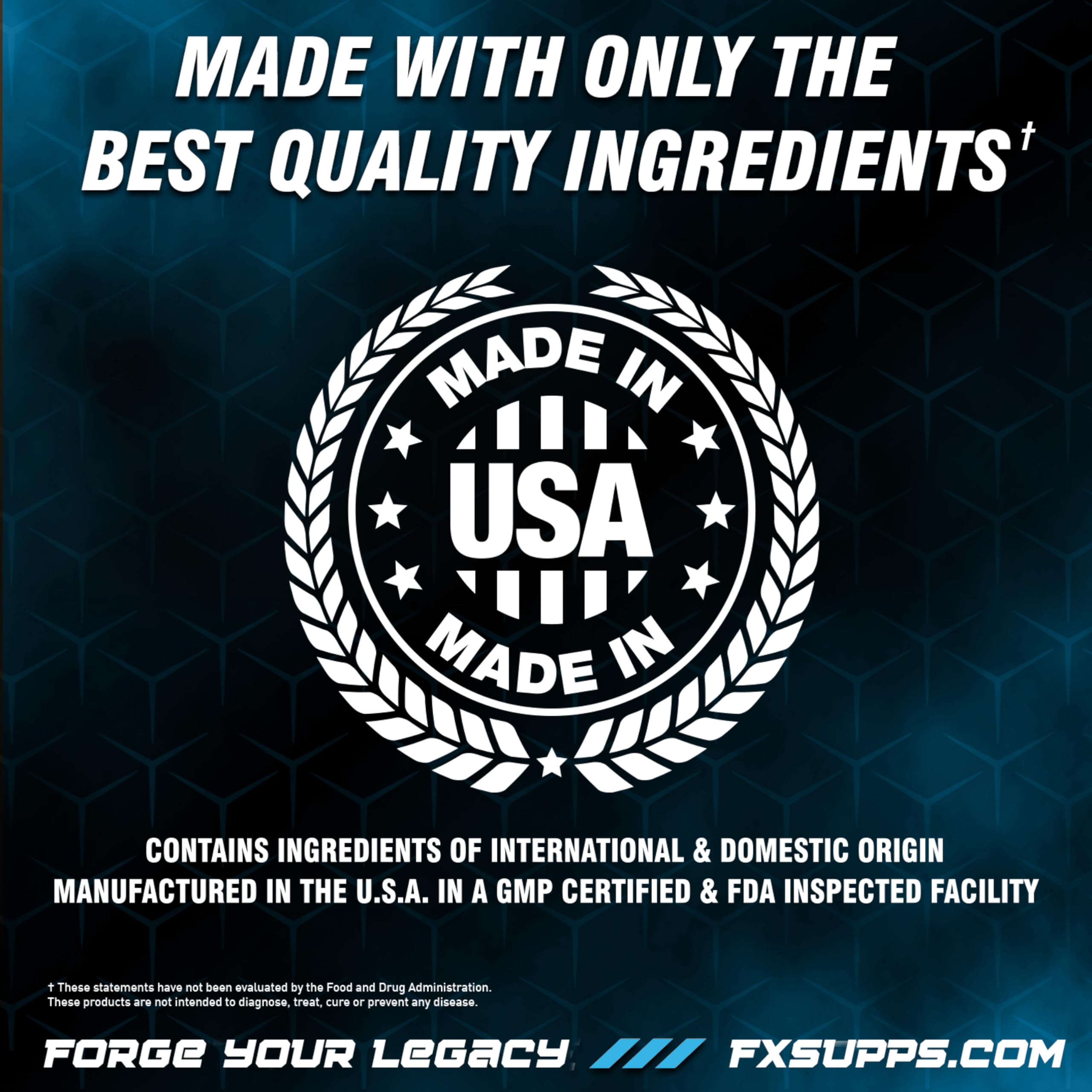 FXSUPPS caffeine bottle with gym gear for workout-ready energy.