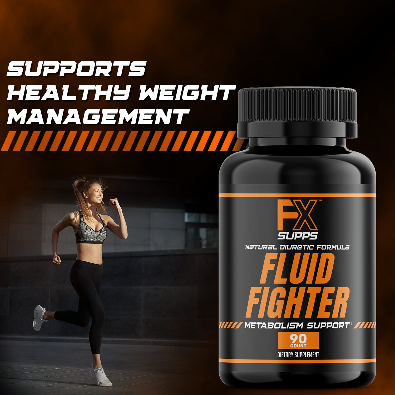FXSUPPS Fluid Fighter in gym bag for on-the-go hydration