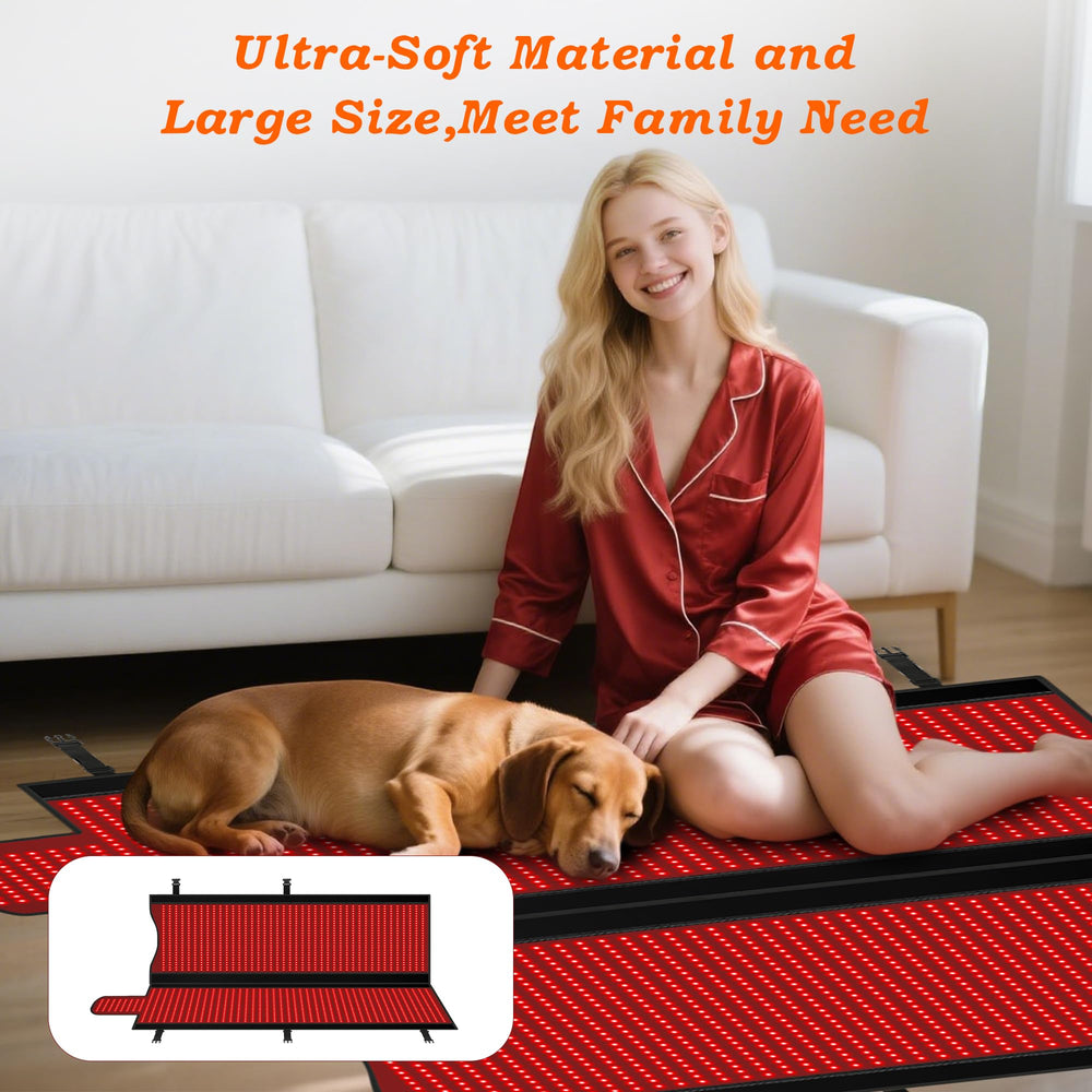 fyovuv full-body red light therapy mat at-home wellness companion