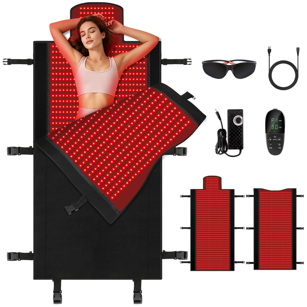 fyovuv full-body red light therapy mat cover for immersive home relaxation