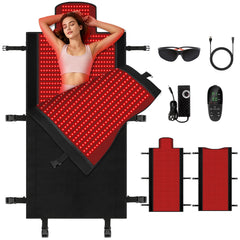 fyovuv full-body red light therapy mat cover for immersive home relaxation
