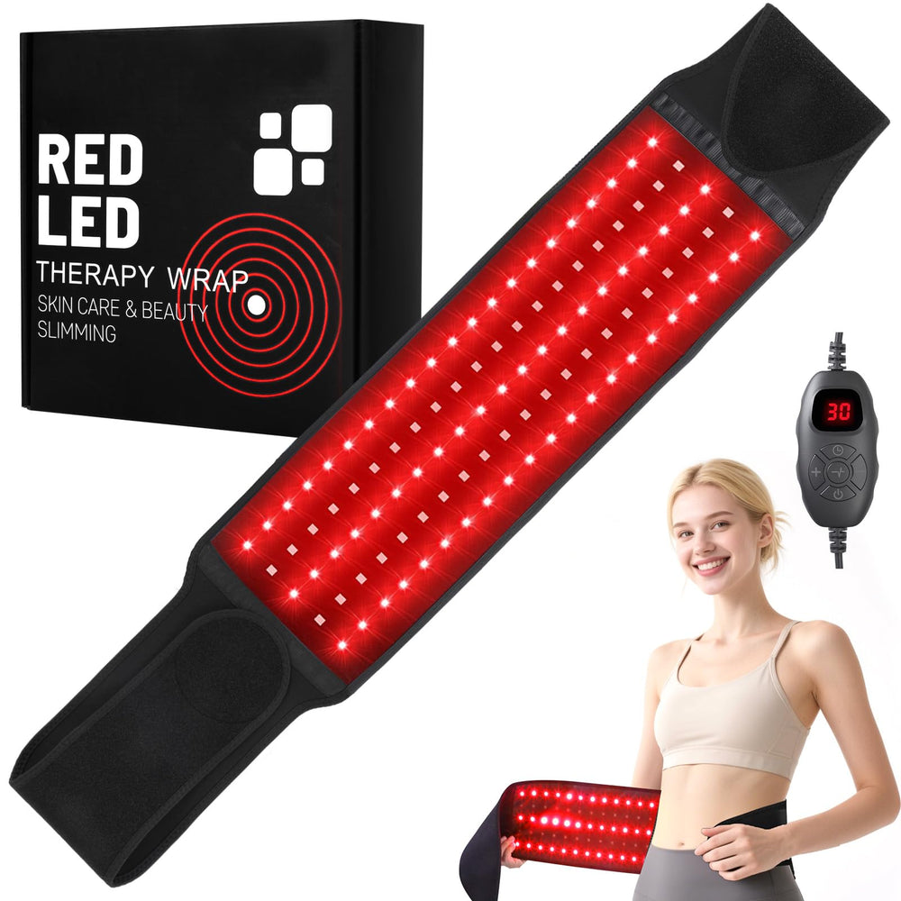 fyovuv red light belt back view highlighting slim portable design for home use