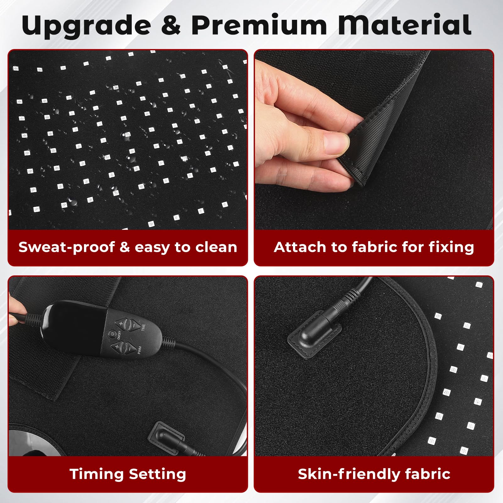 fyovuv Red Light Pad auto-timer enables worry-free session lengths.