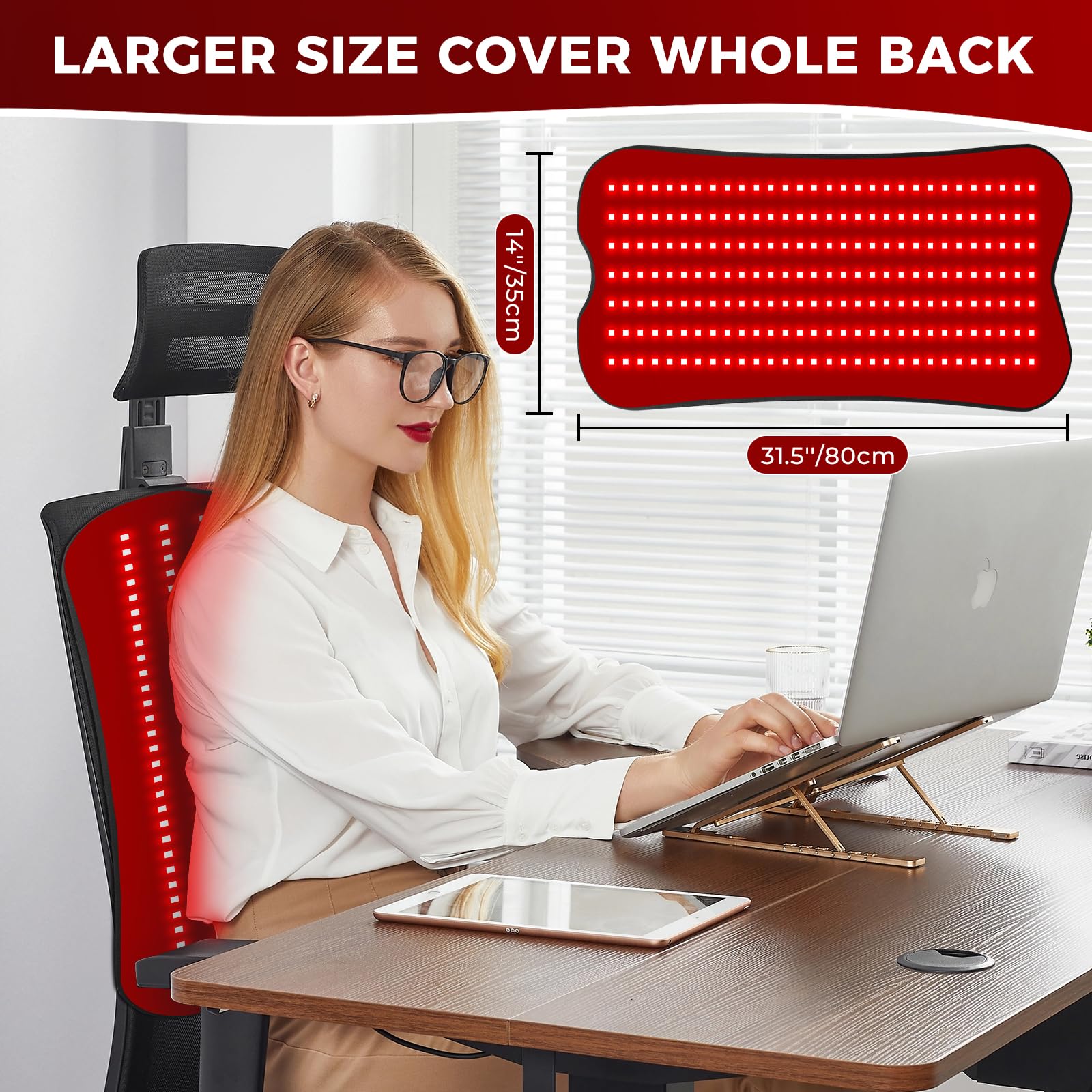 fyovuv red light therapy pad remote control with timer and brightness options