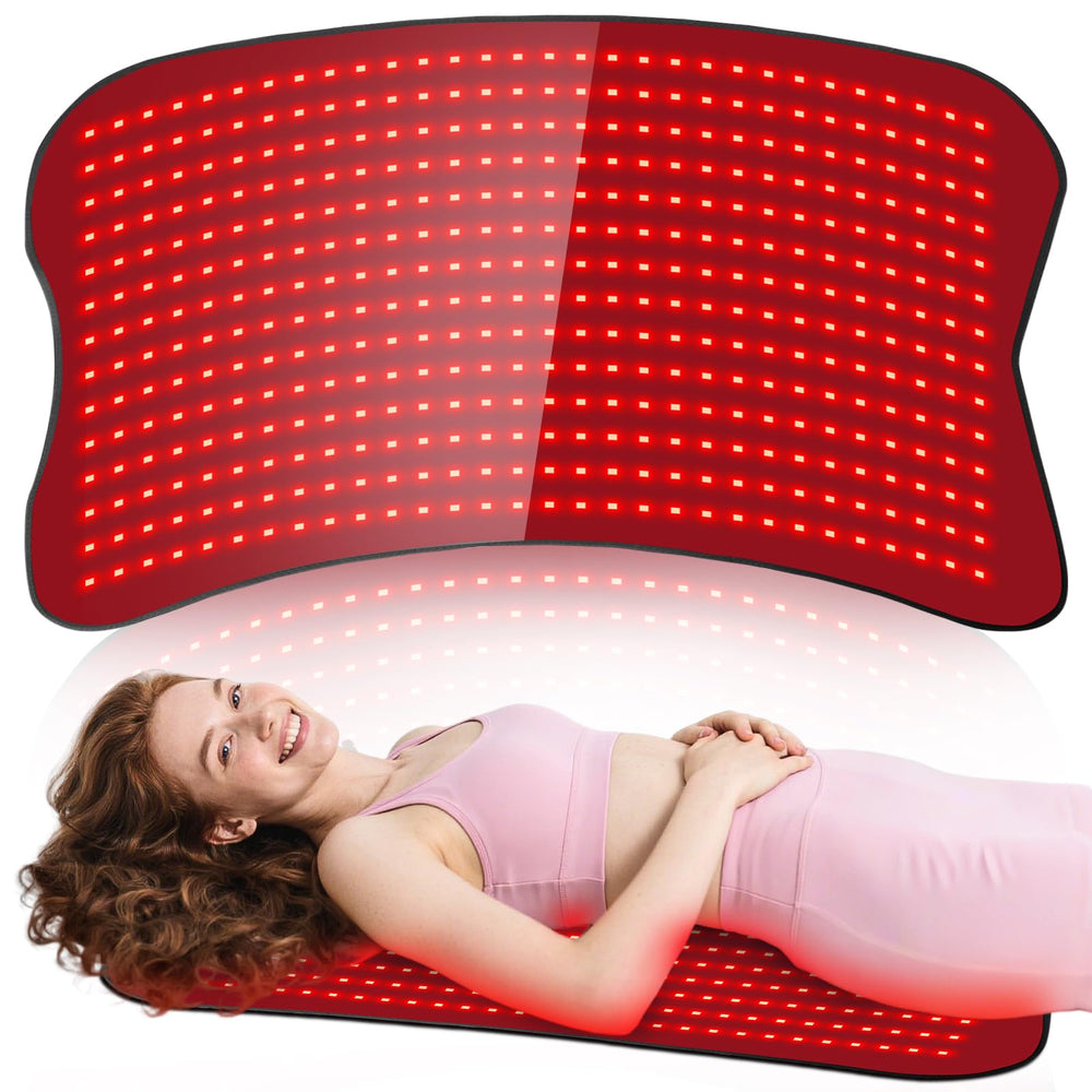 Fyovuv red light therapy wrap worn on shoulder and back for targeted comfort.