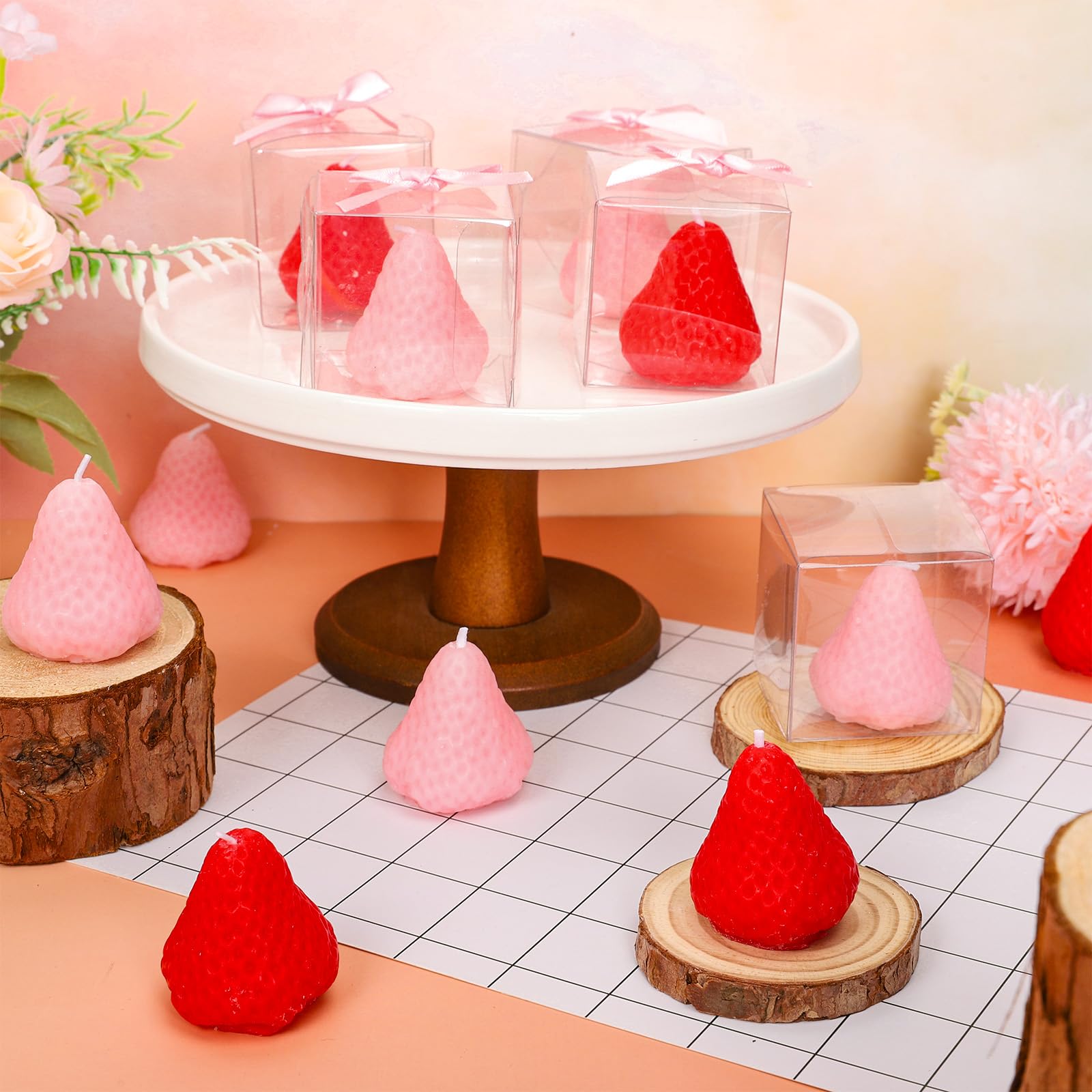 FYSUIMU candles with mini bows for DIY gift-ready flair.