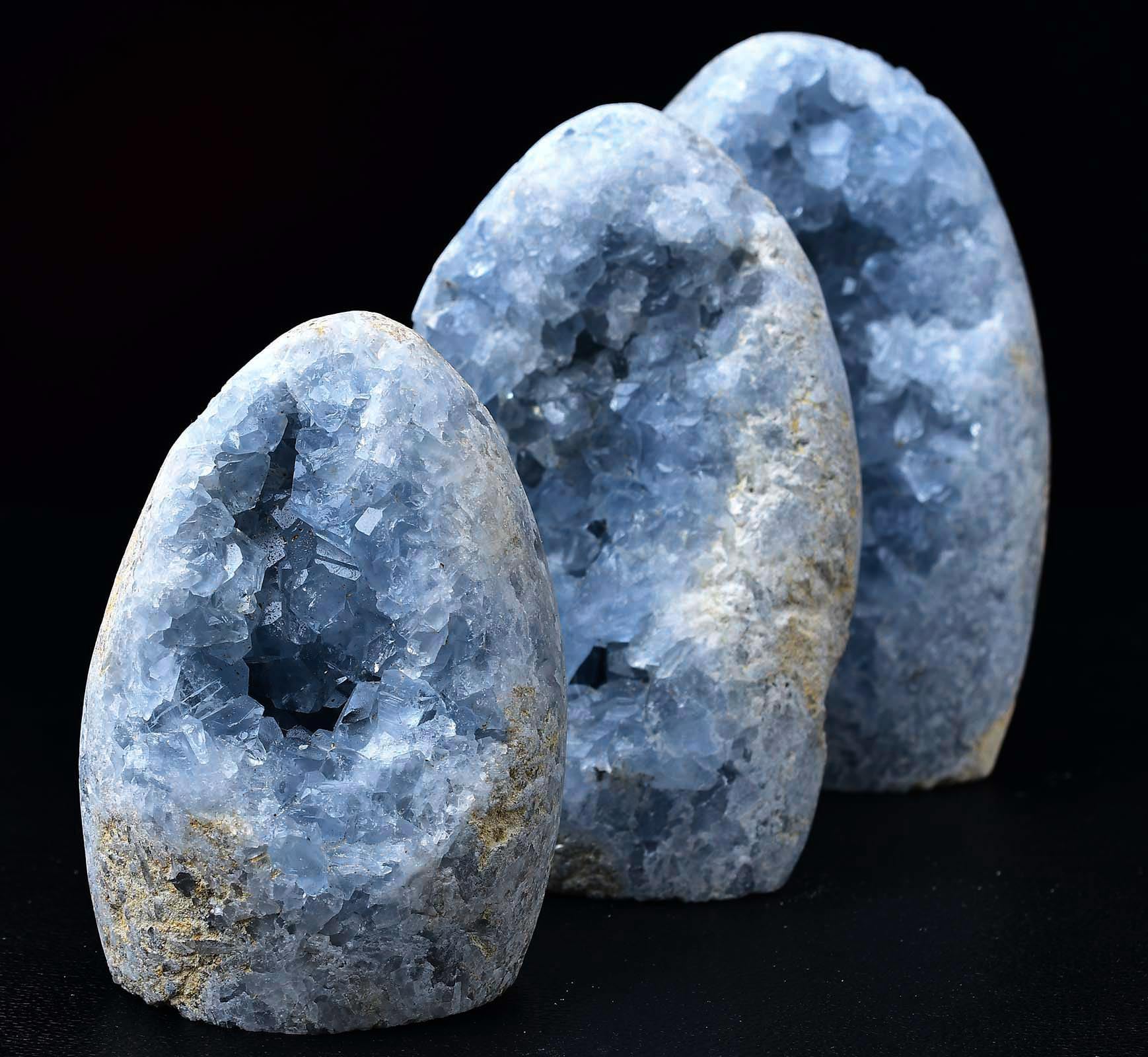 FZBHRO geode stone on display with natural texture and character.