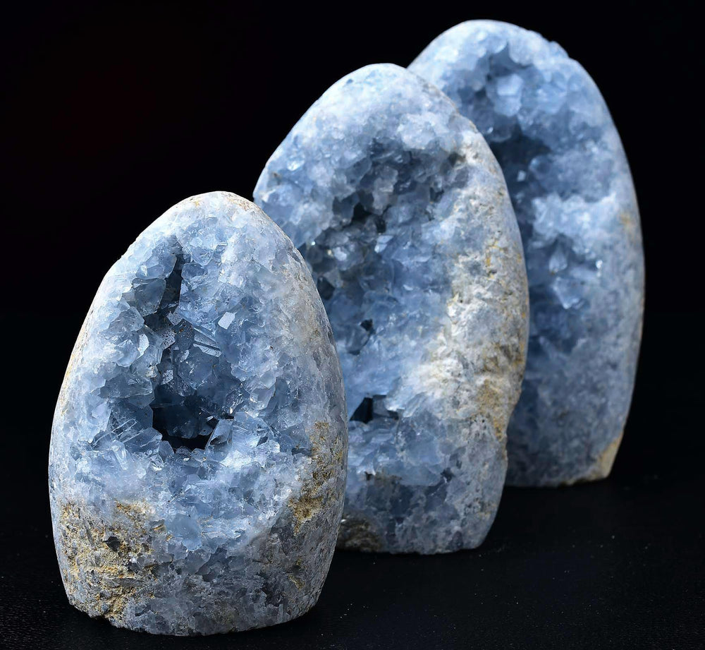 FZBHRO geode stone on display with natural texture and character.